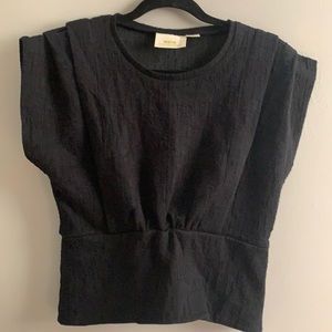 Maeve for Anthropologie Black Top Sz Small